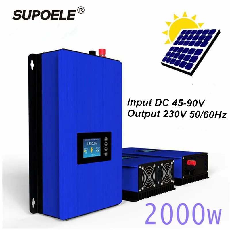 2000 Вт со слежением за максимальной точкой мощности PV солнечный Grid Tie Инвертор DC 45