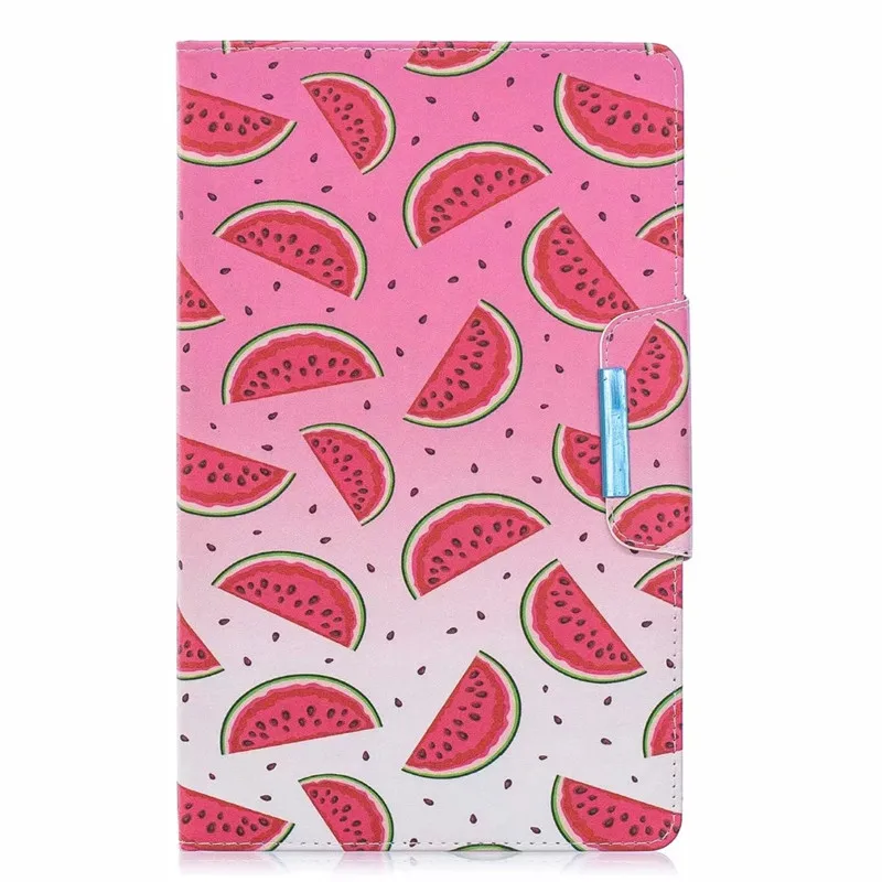 Watermelon Чехол Hoesje для samsung Tab A 10,1 чехол милый Единорог панда цветок планшет чехол Funda для Galaxy Tab A 10,1 SM-T510 SM-T515 - Цвет: Watermelon