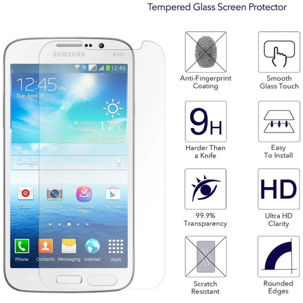 9 H HD закаленное стекло es для samsung Galaxy Mega 5 8 I9150 Duos Защита экрана Ультра Прозрачный