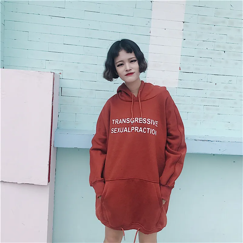 Стиль Mori Girl стиль преппи большой карман длинные толстовки Свитера 2018 Женский