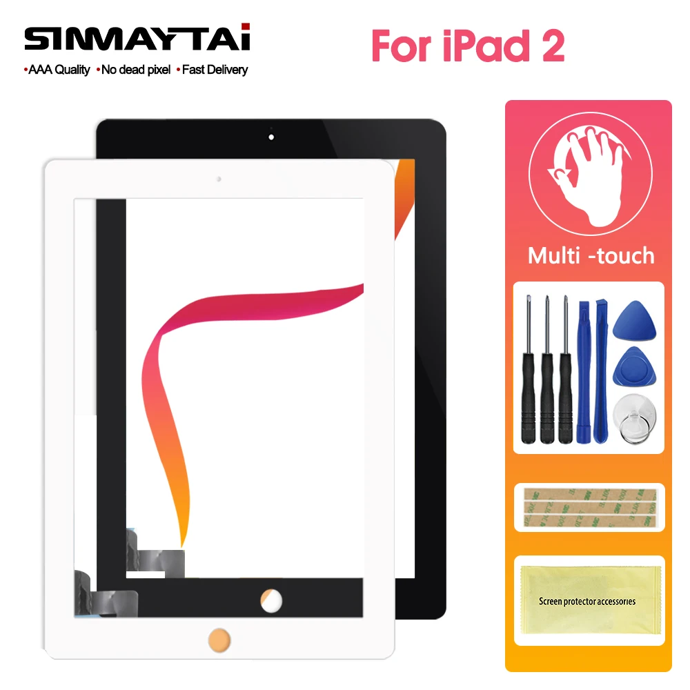 Цифровой дигитайзер для iPad сенсорный экран 9 7 дюйма 2 Touch iPad2 A1395 A1396 A1397 с цифровым