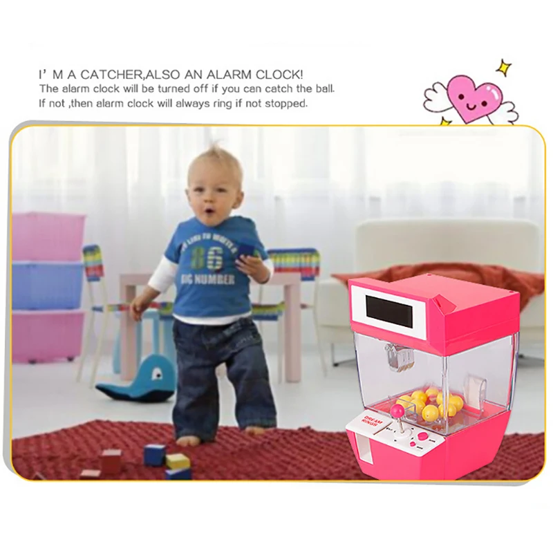 Игровой автомат Catcher с будильником и монетоприемником игрушечный кран кукла