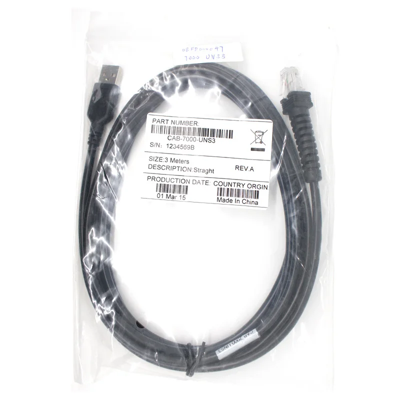 3M USB прямой кабель совместим с Datalogic 7000 QS6500 сканера|Компьютерные кабели и разъемы|