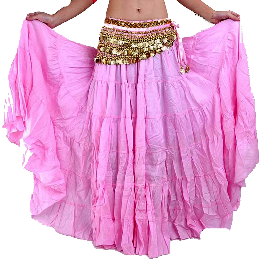 Длинная юбка для танца живота в богемном стиле цыганских танцев 7 цветов |