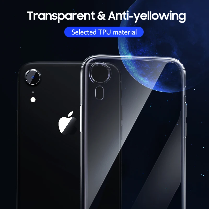 Benks Роскошный прозрачный ТПУ чехол для iPhone XS Max XR X противоударный Мягкий