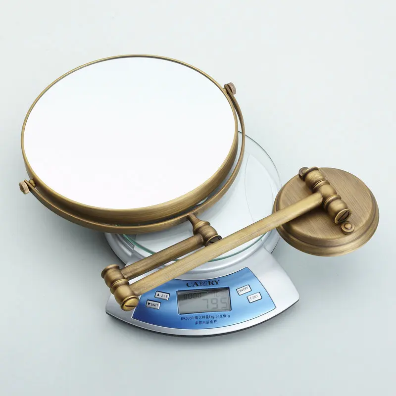 8 &quotЛатунное зеркало для ванной косметическое двустороннее увеличительное