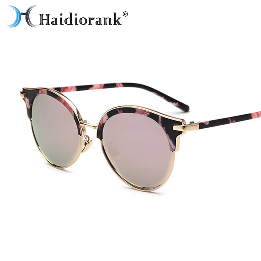 Кошачий глаз солнцезащитные очки женщин Брендовая Дизайнерская обувь 2017 ретро