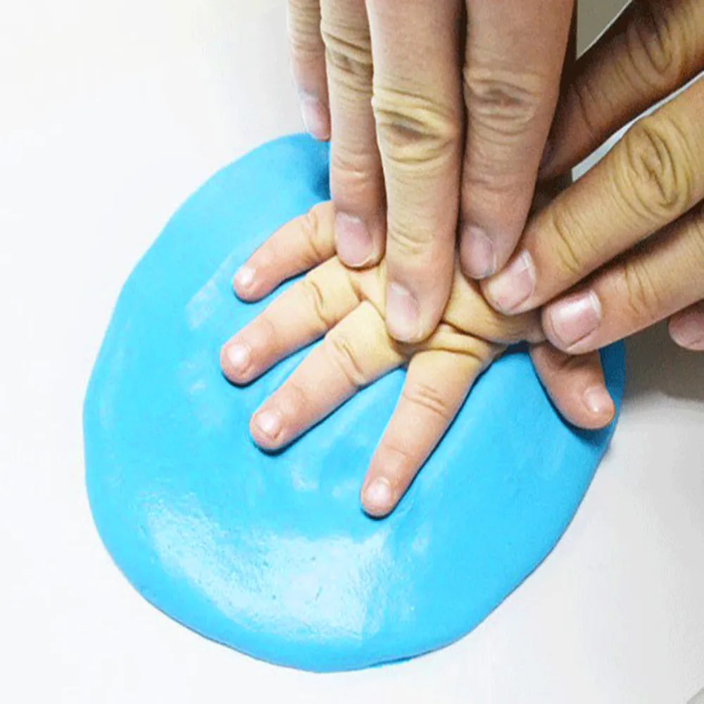 Креативный детский высыхающий на воздухе мягкий пластилин отпечаток следов