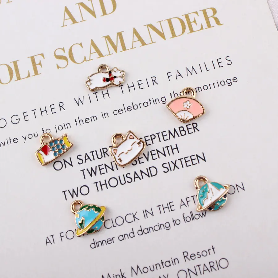 5 шт./лот высококачественные подвески из сплава для кошек карпа вентилятора