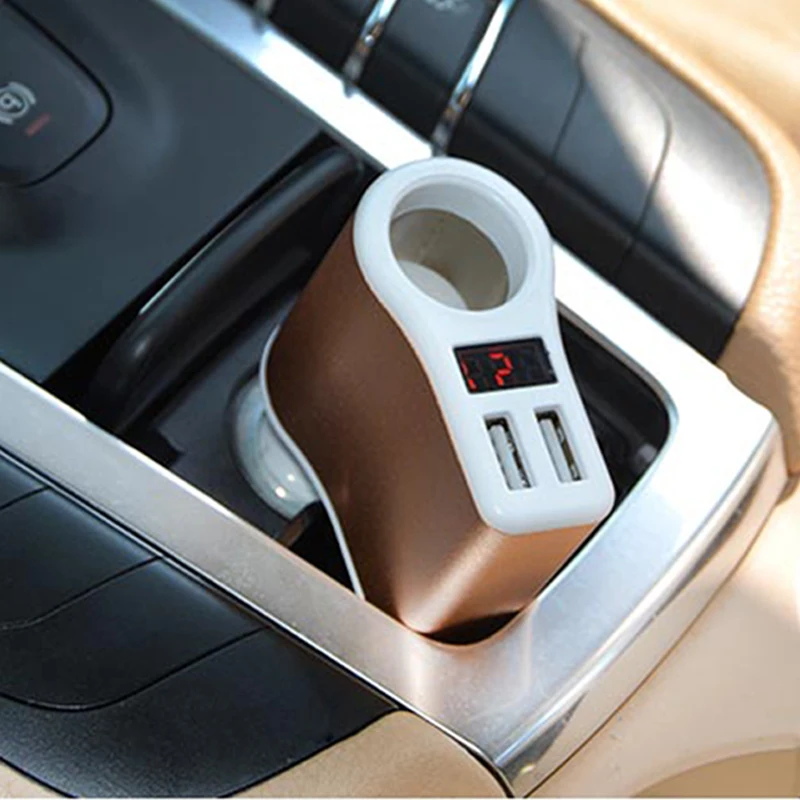 Автомобильное зарядное устройство с двумя портами 2.4A USB Smart Auto для мобильного