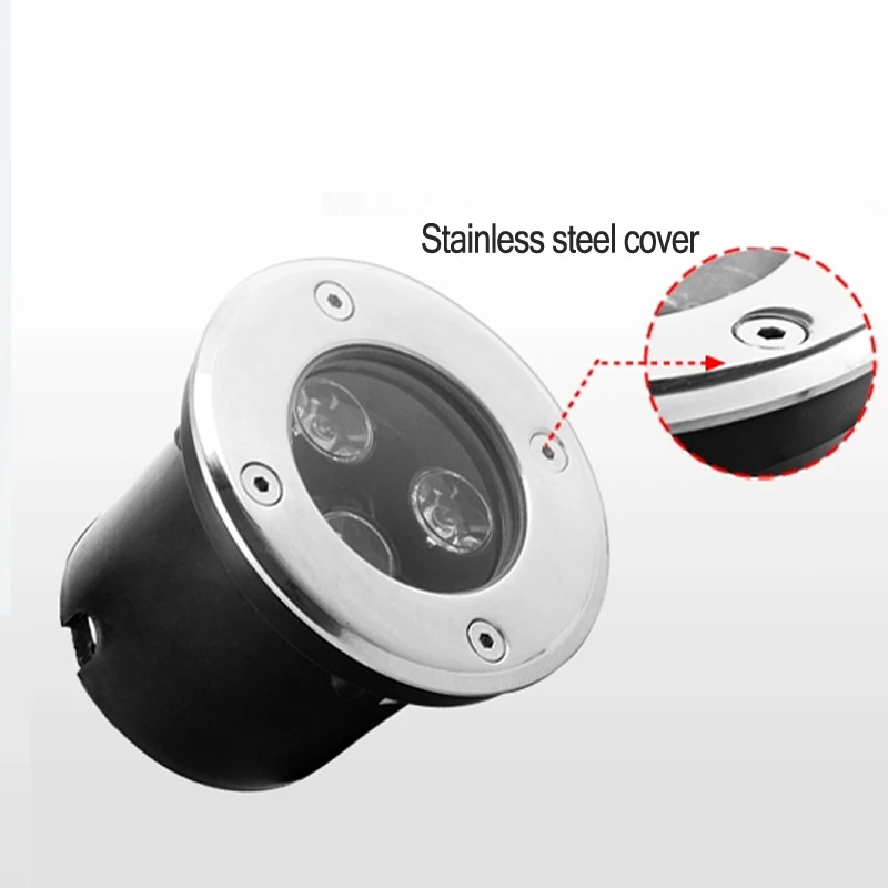 Водонепроницаемый светодиодный подземный светильник 3 Вт IP67 наружный садовый