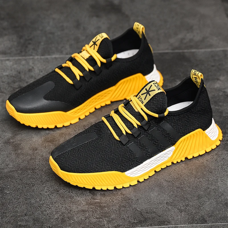

2019 Professional new fashion sneakers wear non-slip breathable lightweight men's shoes personality casual shoes running shoes