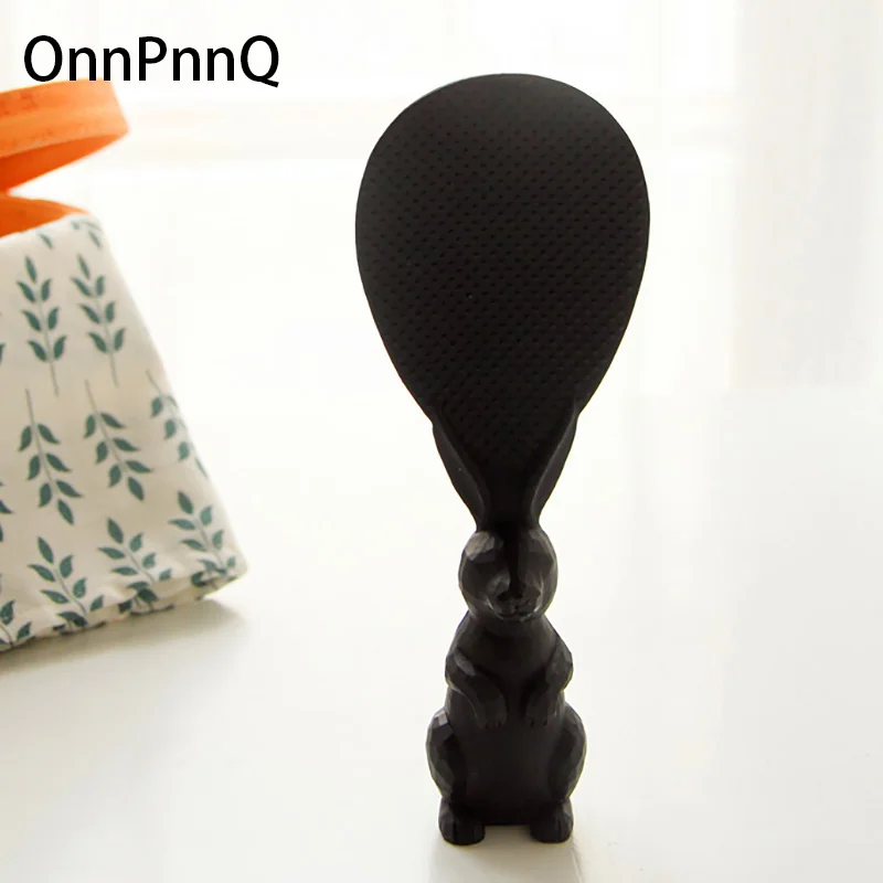 Сувениры талисманы милый мультяшный кролик веселая рисовая ложка подарок