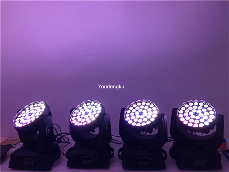 2 шт. 36x18 rgbwa uv 6 в 1 светодиодный светильник с движущейся головкой для мытья головы