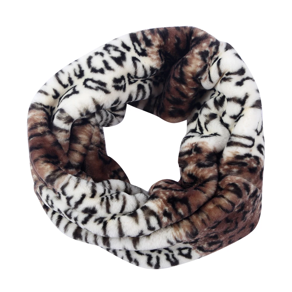 FOXMOTHER Новая мода белый мягкий искусственный мех леопардовые шарфы Snood Echarpe Foulard кольцо женский шарф дропшиппинг