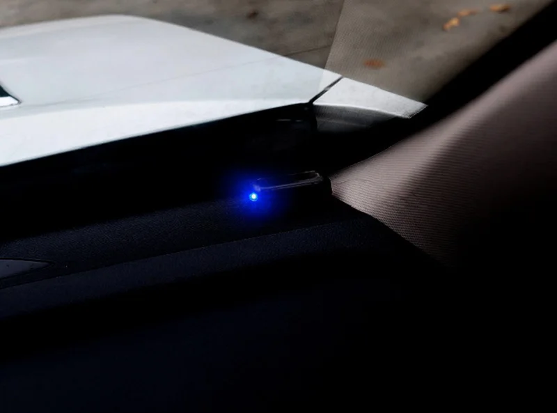 blue light Солнечный Противоугонный светильник для автомобиля, поддельная солнечная энергия, сигнальная лампа, Предупреждение о краже, мигающая вспышка, Противоугонная сигнализация, предупреждающий светодиодный светильник - Испускаемый цвет: blue light