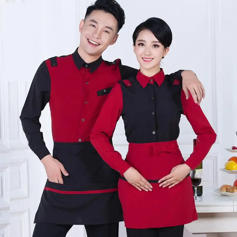 Униформа для отеля на осень и зиму горячий горшок женская одежда ресторана