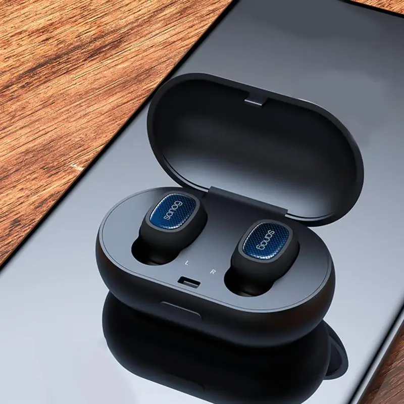 Sanag T3 Mini Binaural Invisible In-Ear Wireless Bluetooth Earphones Sports Portable Hanging Earphone With Charging Bin | Электроника