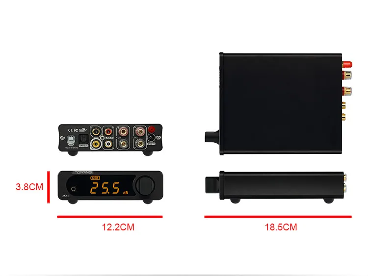 TOPPING MX3 TDA7498E Мини Многофункциональный Bluetooth цифровой Hifi аудио усилитель 40 Вт* 2 USB коаксиальный волокно усилители декодера