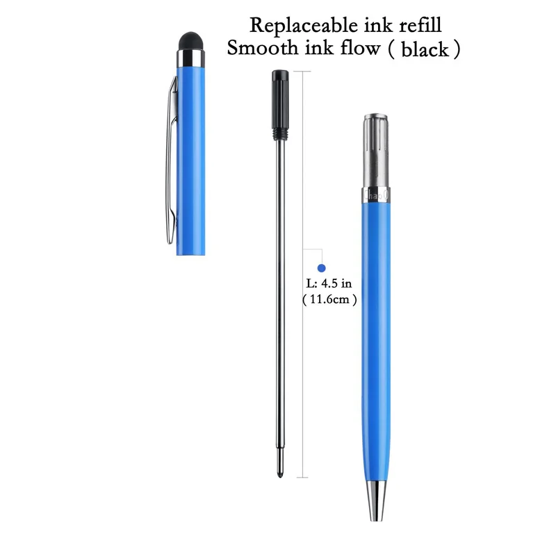 10pcs Tablet Stylus Pen Universal 2 in 1 Capacitive Touch Screen with Ball Point for iPad iPhone Samsung Huawei | Компьютеры и офис