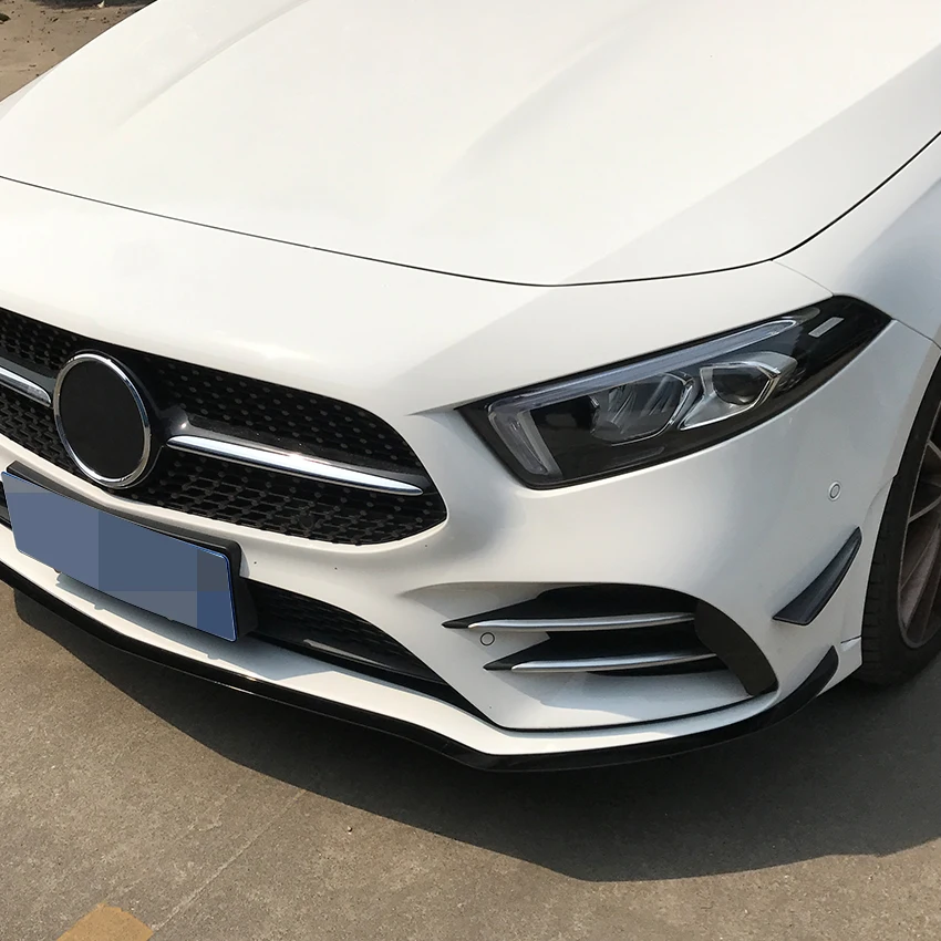 Накладка на передний бампер, стикеры на крылья и облицовка для Mercedes Benz A Class W177 V177 A180 A200 A220 A250 A35 - аксессуары для стайлинга автомобиля.