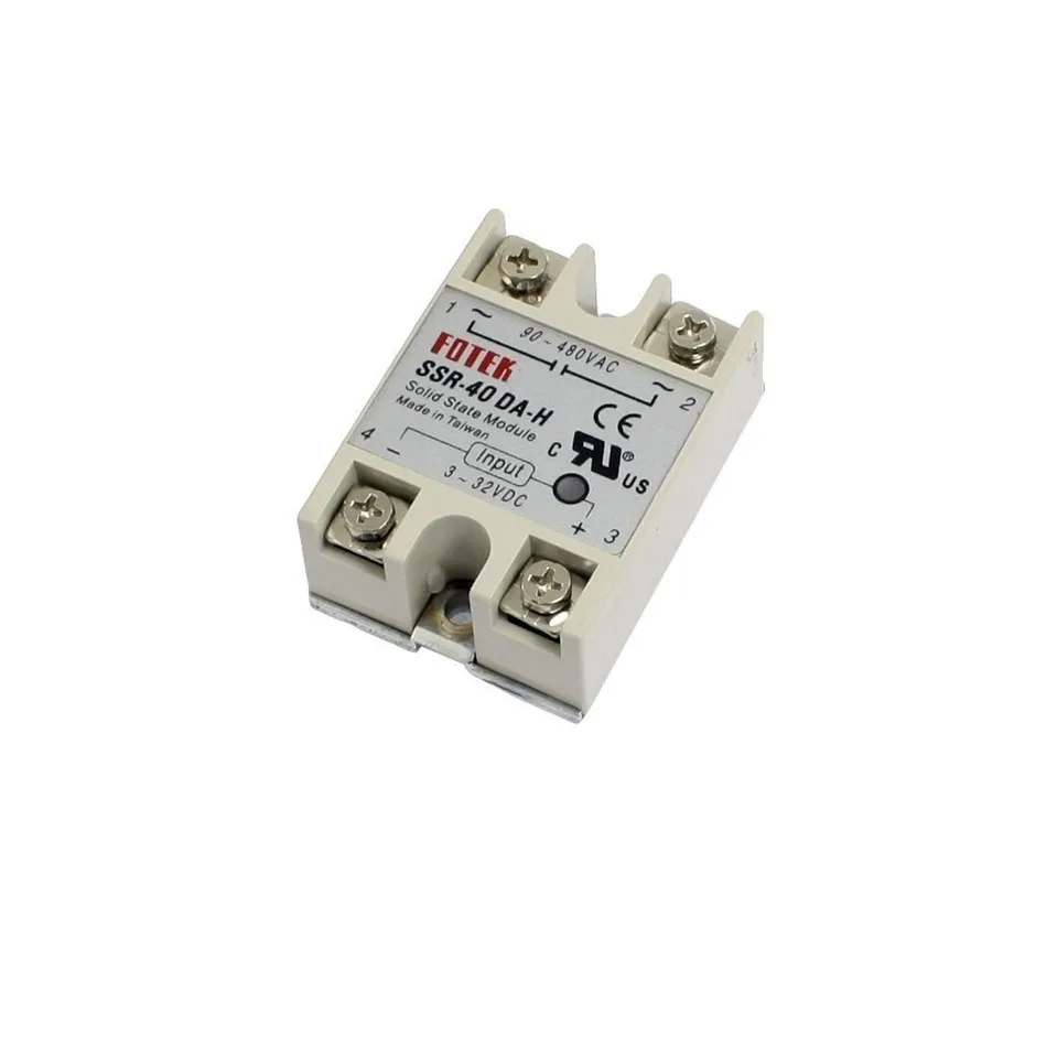 1 шт. 90в-480в 40А 250В SSR-40DA-H твердотельный релейный модуль 3-32В постоянного тока в