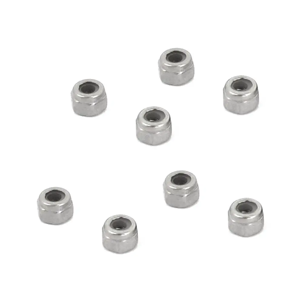 HHTL-50pcs M2 оцинкованные самоблокирующиеся Нейлоновые вставные гайки с