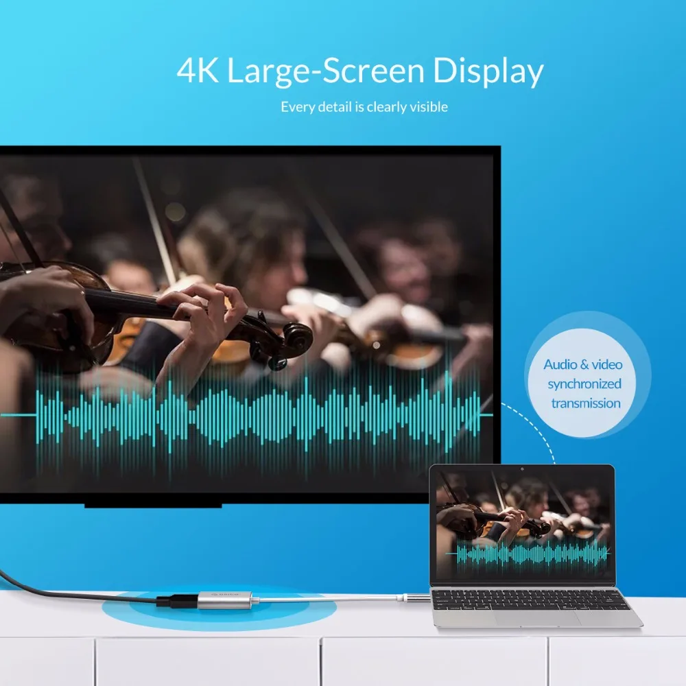 ORICO USB C концентратор Type к HDMI VGA DP Мини кабель адаптера 15 см для Mac Samsung HUAWEI HUB|USB-хабы| |