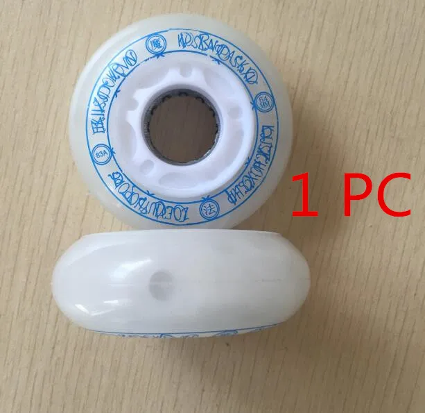 wheels 64mm Высокое качество, детские роликовые коньки, обувь для катания на роликах, регулируемые мигающие колеса, Patines Inline SkateRoller, обувь для катания на коньках - Цвет: wheels 64mm