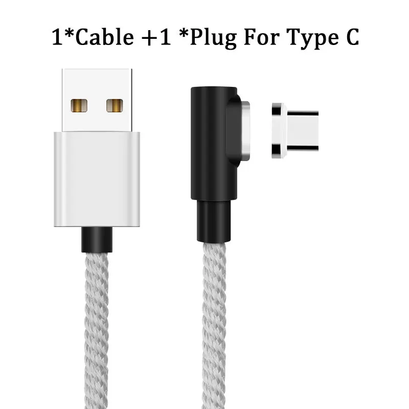 Silver for Type C Vanniso 3A Магнитный Micro USB кабель для быстрой зарядки usb type C кабель для samsung S9 s8 huawei p20 Xiaomi mi8 mi9 type-C шнур провода - Цвет: Silver for Type C