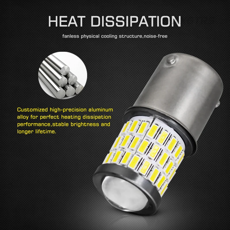 2x PY21W светодиодный BAU15S BA15S BAY15D 1156 1157 4014 SMD 6500K белый Янтарный красный тормозной светильник s задний фонарь DRL Автомобильный задний светильник