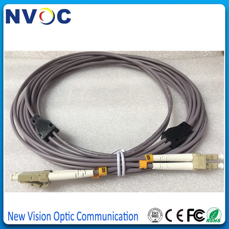 10 шт./лот дуплекс 62 5/125 DX 3 0 мм 6 метров ПВХ LC/UPC Бронированный Оптоволоконный