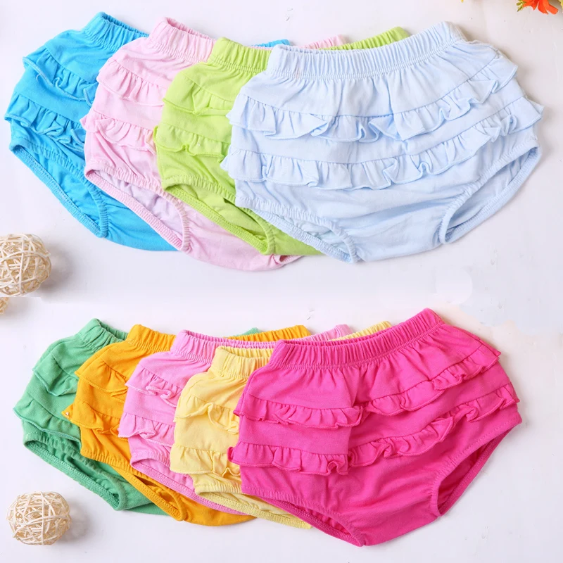 Baby shorts lace pants boys and girl's boxers baby summer soft thin children stripes solid colors |