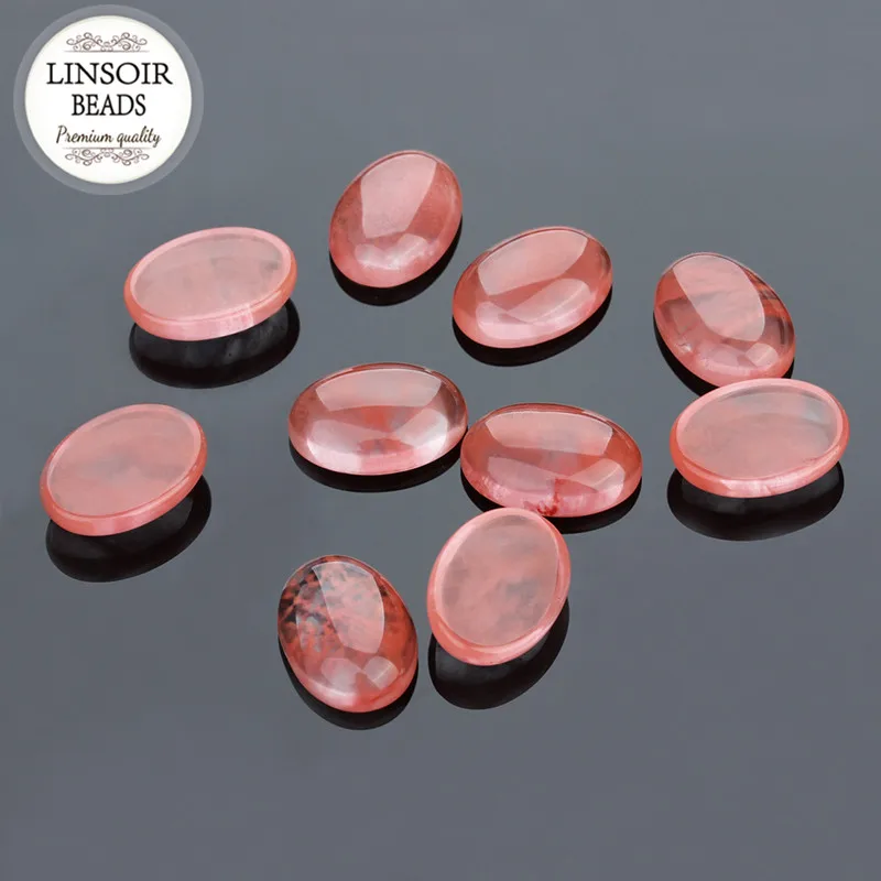 

10*14/13*18mm Oval Shape Glass Cameo Cabochon Beads Flat Back Fit Diy Cabochon Setting For Jewelry Accessories 10pcs/lot F5025