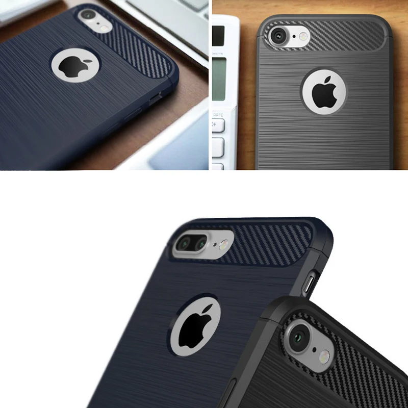 Противоударный Гибридный Heavy Duty Панцири чехол для iPhone 7 плюс Мягкий ТПУ