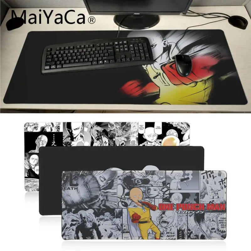 Maiyaca One Punch Man аниме Настольный коврик игровой для мыши xl скоростной клавиатуры