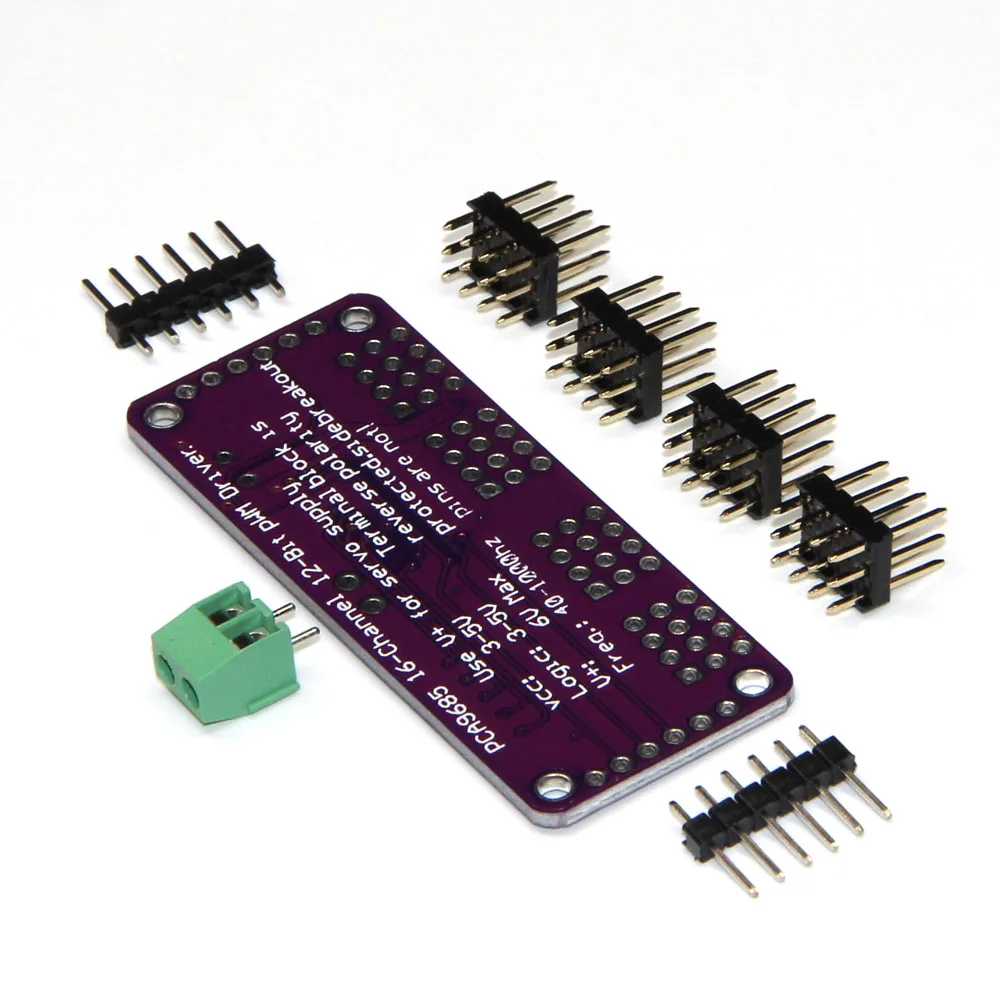 16-канальный 12-битный модуль PWM/Servo Driver-I2C интерфейс PCA9685 для arduino или Raspberry pi shield module