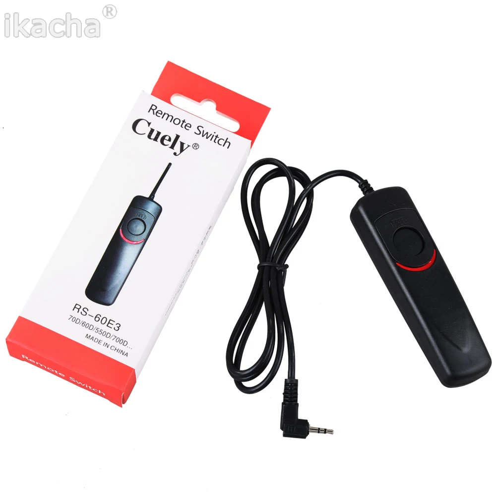 

5pcs New RS-60E Remote Shutter Release For Canon 350D 400D 450D 500D 550D 1000D SLR Camera