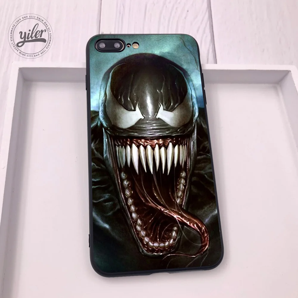 06 Venom для Fundas iPhone 11 Pro XS Max чехол для iPhone 8 Plus XR Coque чехол для iPhone 5S 6 7 Plus SE X 11 чехол для телефона - Цвет: 06