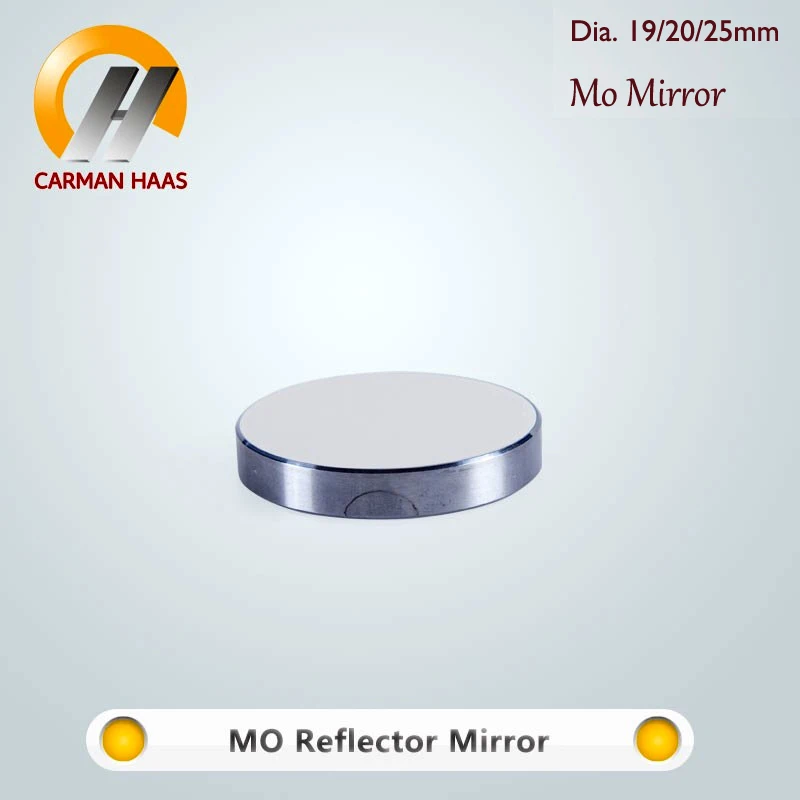 Carmanhaas Co2 Laser Mo диаметр зеркала. 19 20 25 мм отражающее зеркало для лазерной гравировки