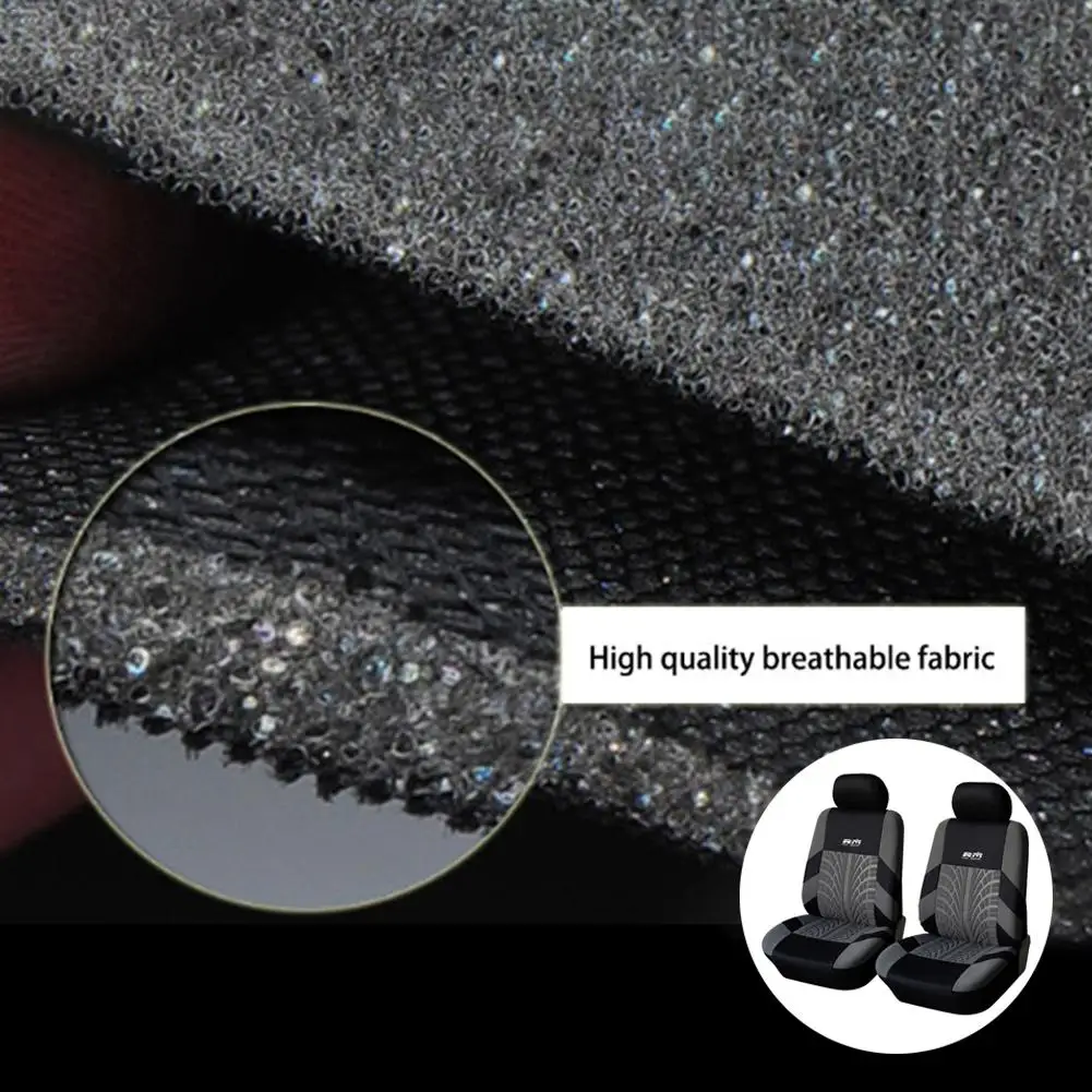 RM Вышитый Чехол для большинства автомобильных дышащих чехлов сидений четыре
