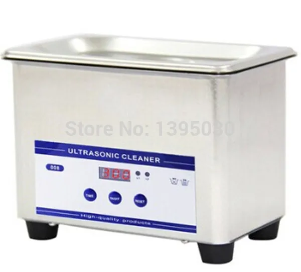 Цифровой ультразвуковой очиститель для украшений часов зубных плат CD 0 8Л 35 Вт 110 В