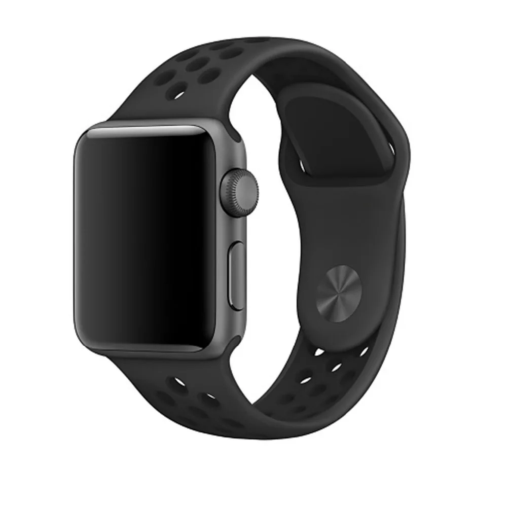 Спортивный силиконовый ремешок BUMVOR для Apple watch nike 44 мм 40 42 38 браслет наручных часов