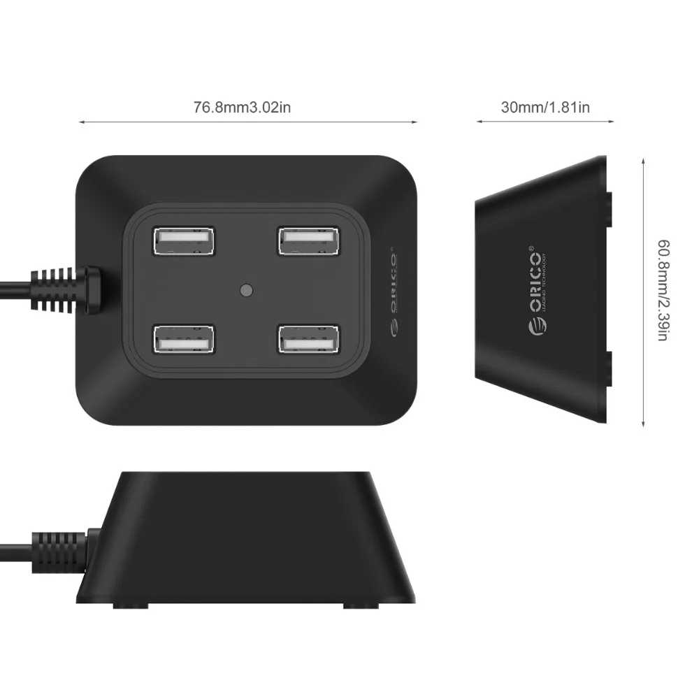 ORICO DF4U U2 usb хаб для Ipad 4 портов 2 0 ноутбука/ультрабука черный|usb hub|usb huborico hub |