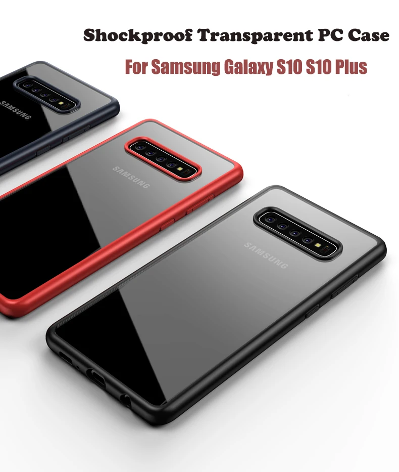Чехол для Samsung S10 Ультратонкий Прозрачный чехол lite полная защита жесткая задняя