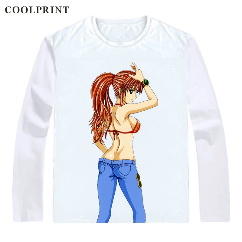 Фото Цельная футболка COOLPRINT с длинным рукавом, рубашки с Аниме Манга, Wan, Pisu, соломенная шляпа, пираты, нами, кот, грабитель, Dorobo, Neko, косплей-рубашка №5