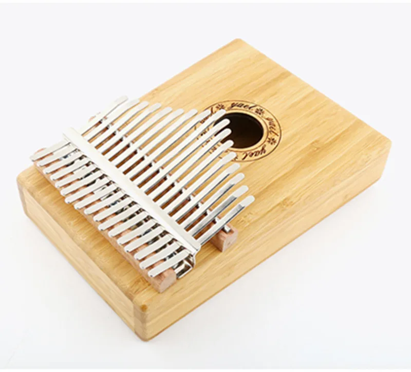 17 клавиш калимба большой палец фортепиано Mbira натуральная мини клавиатура