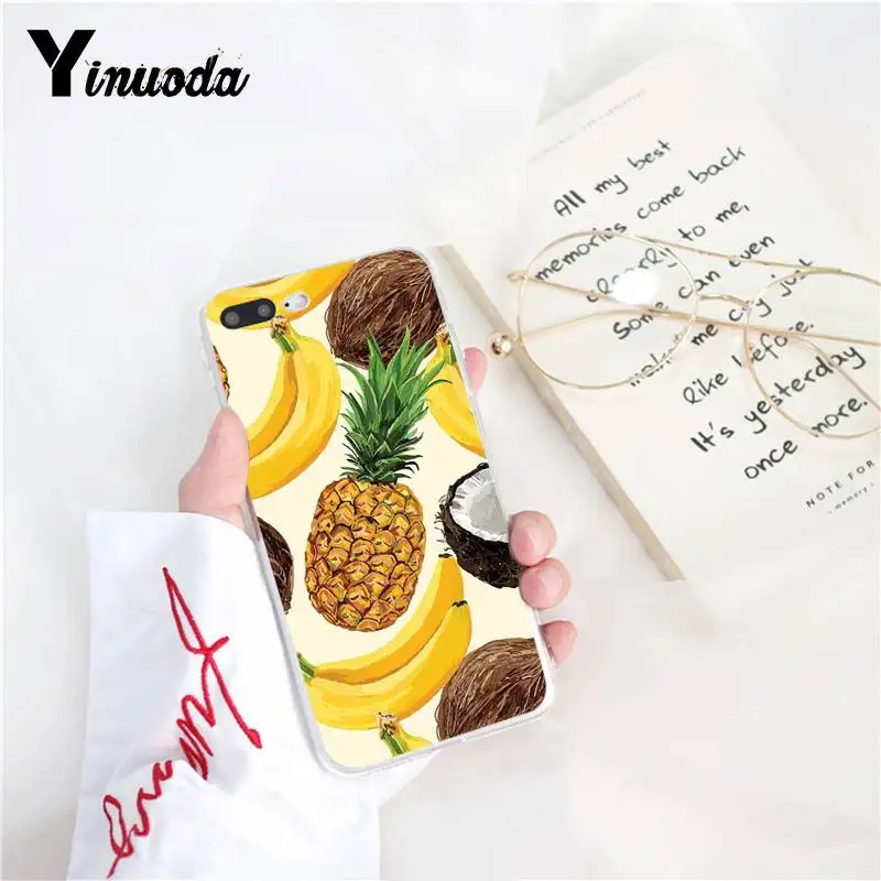 Новый чехол для телефона Yinuoda с фруктовым кокосом голубого неба Fundas iPhone 8 7 6 6S Plus X XS