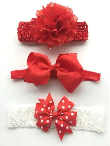 

on sale 3pcs/set turban tot Girls Flowers Headbands Chiffon bud Bowknot Headbands Kids Hair Accessories