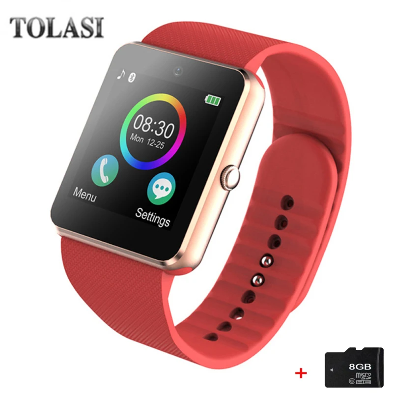 Умные часы с Bluetooth GT08 Android С телефонным звонком 2G GSM SIM TF карта камера для iPhone Samsung